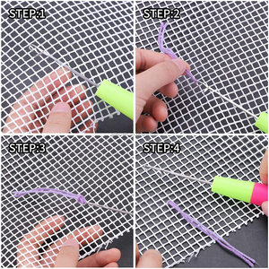 Kit de <span class=keywords><strong>toile</strong></span> en maille <span class=keywords><strong>plastique</strong></span> transparente, <span class=keywords><strong>toile</strong></span> en maille pour tapis DIY, fabrication de tapis en <span class=keywords><strong>toile</strong></span>, tapis en <span class=keywords><strong>toile</strong></span> - Product Image 2