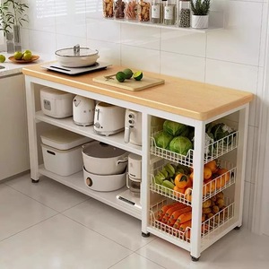 Kitchen Furniture Multifunctional Vegetable <strong>Basket</strong> Vegetable Cutting Table Microwave Pot Organiser <strong>Sideboard</strong> - Product Image 1
