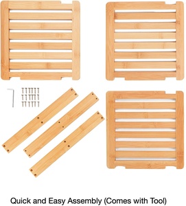 Étagère D'<span class=keywords><strong>angle</strong></span> en <span class=keywords><strong>bambou</strong></span> Organisateur D'armoires De Cuisine Garde-Manger L'organisation et le Stockage-Comptoir De Salle De Bain Étagères - Product Image 3