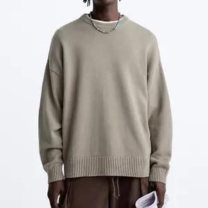 Maglione con LOGO personalizzato da uomo a maniche lunghe maglieria a girocollo abiti da uomo lavorati a maglia Pullover invernale maglioni da uomo