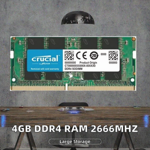 โมดูลหน่วยความจำแรม 4GB DDR4 2666MHz สำหรับแล็ปท็อป มีสินค้าในสต็อก มีตัวเลือกแรม 8GB 16GB 32GB ความเร็ว 1600MHz 2666MHz 2400MHz 3200MHz แรม ECC M - Product Image 5