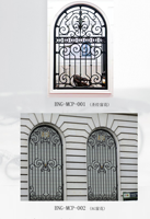 Grille de fenêtre moderne en acier avec design à persiennes, filet en acier inoxydable, fer forgé, antivol, ouverture battante, sécurité extérieure