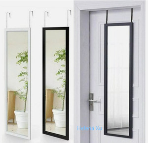 Bianco nero quercia argento Full Length <span class=keywords><strong>specchio</strong></span> della porta con staffe appese contro la parete appesa sopra lo <span class=keywords><strong>specchio</strong></span> della porta - Product Image 5