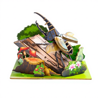 Rompecabezas 3D de Madera Wincent, Diorama de Insectos (Rinoceronte, Ciervo), Kit de Modelo DIY, Juguete Educativo STEM, Decoración Natural, Regalo