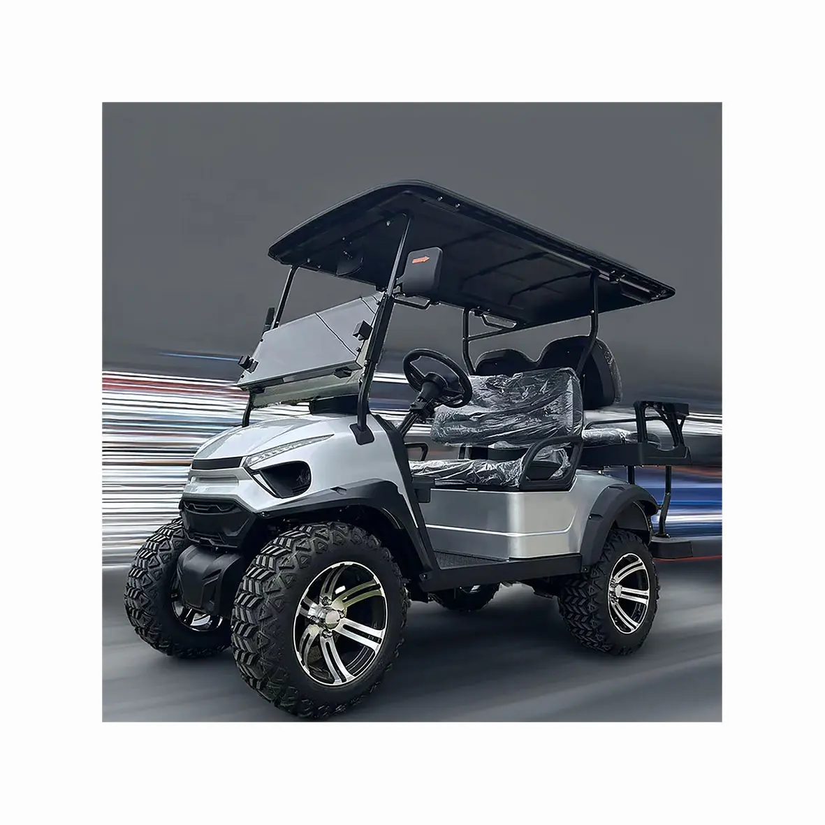 新しいデザインの安い狩猟電気ゴルフカート46シータークラブカー、リチウム電池48V 72V