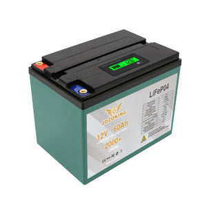 JOZOKING 12.8V 60Ah BMS Rechargeable LiFePO4 Lithium Ion Batterie <span class=keywords><strong>2000</strong></span> + Cycle Système de Stockage d'Énergie Domestique CAN pour Cellule Solaire - Product Image 2