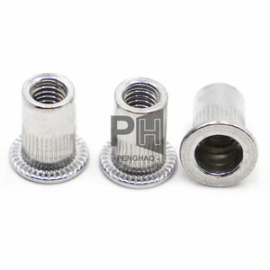 Remache de cabeza plana de aleación de aluminio Rivnut, M3, M4, M5, M6, M8, remache roscado, remache de tuercas de inserción - Product Image 4