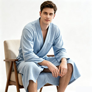 Batas de Baño con Cintura Elástica para Hombre y Mujer, Diseño Sólido, Transpirables, de Secado Rápido y Absorbentes de Agua, para Verano - Product Image 2