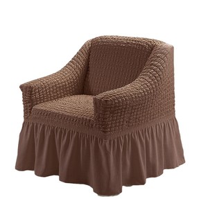 Copridivano Tutto Incluso, Fodera per Poltrona con Balza Arricciata, Copertura Singola per Divano, Protezione Antipolvere per Divano, Arredamento Casa - Product Image 3