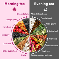 Minceur Jour Nuit Énergie Matin Détox Soir 24 Sachets Métabolisme Perte de Poids Coupe-Faim Tisane Naturelle