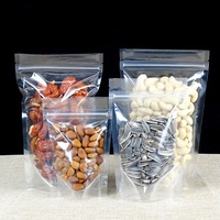 Sachets refermables transparents en nylon plastique, fournis par l'usine, pour l'emballage des noix et des fruits secs