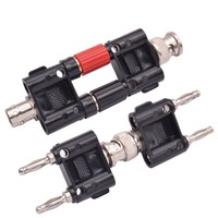 Prise banane BNC nickelée 4 mm, vidéo BNC rotative 2 bornes, prises bananes BNC mâle et femelle rotatives 2x femelle