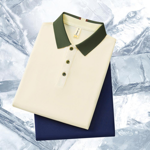 Wholesale Men's Golf Moisture <b>Wicking</b> Business Office Casual Wear Embroidered Logo Anti-pilling <b>Tshirts</b> Golf - Product Image 3