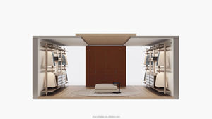 Sistemas de almacenamiento Armario Estantería de <span class=keywords><strong>ropa</strong></span> Armario de madera maciza con espejo para armarios Armario de madera maciza - Product Image 2