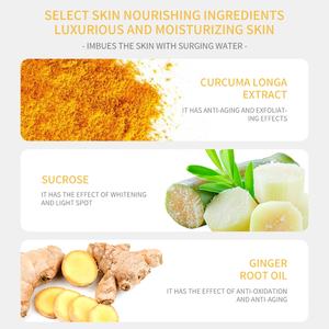 Gommage corporel au curcuma halal, cosmétique biologique, naturel, hydratant, exfoliant et éclaircissant - Product Image 3