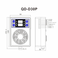 Déshumidificateur d'air intelligent compact 30W, dernière génération, best-seller, échantillons disponibles, réduction automatique de l'humidité pour armoire électrique