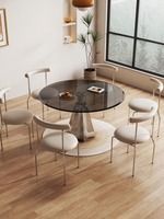 Luxe nordique moderne Salontafel Couchtisch Coffes haut de gamme ensemble de Table canapé Table basse ronde en verre