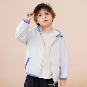 Vestes légères de protection solaire pour garçons et filles, manteaux à capuche pour enfants en bas âge, vêtements d'extérieur respirants pour enfants - Product Image 4