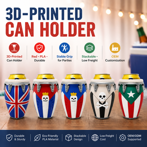Soporte para Bebidas Impreso en 3D, Creativo Soporte Cilíndrico para Bebidas, Soporte Único en Forma <span class=keywords><strong>de</strong></span> <span class=keywords><strong>Barril</strong></span> para Vasos <span class=keywords><strong>de</strong></span> <span class=keywords><strong>Cerveza</strong></span>, Accesorios para Fiestas - Product Image 1