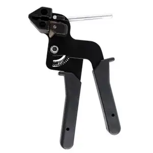 Stainless Steel Cable Tie Tensioning Gun Adjustable Tightening Cutting Tool gun cut stainless steel