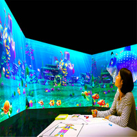 Pantalla Mágica Interactiva 3D para Pintar, para Niños, Área de Juegos Interior, Pantalla Táctil, Pared de Graffiti, Museo de Ciencia y Tecnología