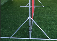 Rebondisseur de football portable et durable, panneau de rebondisseur de football imperméable, entraînement de football pour utilisation en extérieur, poteau de but de football