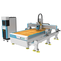 Routeur CNC 4 axes haut de gamme pour la découpe et la sculpture du bois, du plastique et du PVC, avec système de changement d'outil automatique, NC Studio/Syntec, mono-broche