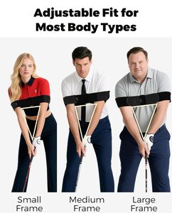 Bande de bras réglable pour entraînement de golf avec LOGO personnalisé, aide à la pratique du swing, pour la fixation de la position des bras, la formation de la mémoire musculaire et le contrôle de la trajectoire du swing - Product Image 2