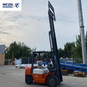 WGZN Kosteneffektiver Diesel-Gabelstapler 3,5 Tonnen Kompakter Bau Kühllager-Diesel-Gabelstapler - Product Image 3