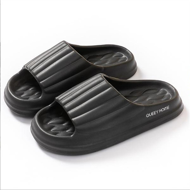 Wholesale EVA for Slippers Open Toe Soft Thick Sole Slide Sandals Anti-Slippery Home Indoor Bathroom Shoes for Men Ladies