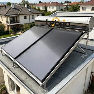 <span class=keywords><strong>Chauffe</strong></span>-<span class=keywords><strong>eau</strong></span> solaire <span class=keywords><strong>plat</strong></span> pressurisé durable Lebria avec réservoir en acier inoxydable résistant à la corrosion pour utilisation en extérieur - Product Image 5
