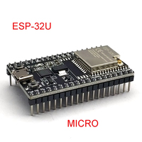 Carte de développement ESP32 DevKitC WIFI+BT avec module WROOM & WIFI et antenne 2.4G en option, carte de développement ESP32-WROOM-32U