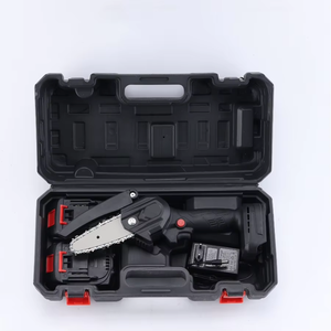 Motosierra Eléctrica Inalámbrica Recargable de Grado Industrial DON FELIZ, Mini Motosierra de Barra de 650W con Barra Guía de 6 Pulgadas y Batería AE-111 - Product Image 4