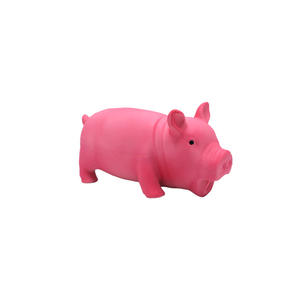 Sevimli kauçuk ses domuz <span class=keywords><strong>Grunting</strong></span> Squeak lateks Pet Chew oyuncaklar köpek Squeaker Chew eğitim yavru malzemeleri Pet ürünleri - Product Image 1
