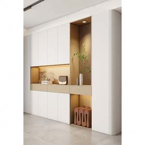 Mueble Zapatero Minimalista Francés de Alta Gama Personalizado, Gran Capacidad de Almacenamiento para la Entrada del Salón - Product Image 2