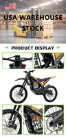 Moto électrique tout-terrain haute performance pour adultes, moteur 72V 3000W, batterie 35Ah, entrepôt international, couleur personnalisée, fabrication OEM ODM
