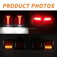 Kaidengzhe Nouvelle Lampe de Remorque Magnétique Sans Fil Standard Américain, Lumière d'Avertissement Véhicule Sans Fil LED Rechargeable pour 30M