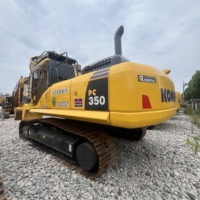 Excavatrice d'occasion Komatsu PC350 350 de 35 tonnes à chenilles hydrauliques pour l'exploitation minière, haute performance et économe en carburant, en service