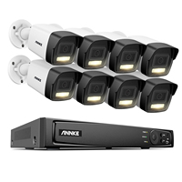 Système de caméra IP POE ANNKE 16CH 12MP NVR et 8 caméras IP POE 4K 8MP, IP67, double éclairage intelligent, détection AI des personnes et des véhicules, microphone CCTV