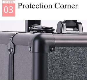 Boîte de rangement pour Nail Art à roulettes personnalisable, organisateur de vernis à ongles de grande capacité, chariot de maquillage, fermeture ouverte, <span class=keywords><strong>valise</strong></span> cosmétique - Product Image 6