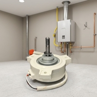 Moteur CC sans balais industriel 24V à aimant permanent avec engrenage à vis sans fin, à forte puissance de maintien, pour chauffe-eau à gaz, ouvre-porte lourd, ventilateur et maison intelligente