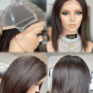 Perruques européennes de grand niveau de cheveux de couleur naturelle avec l'unité centrale pour des patients de calvitie - Product Image 1