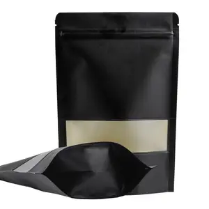 Saco de Stand-Up biodegradável amigável para embalagem de papel ecológico dobrado com estampa personalizada