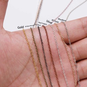 <b>Cross</b> <b>Chain</b> Bracelet Flattened O-<b>Chain</b> Thin Jewelry Necklace DIY Accessories Copper Clad Iron Plated <b>Chain</b> Jewelry Making - Product Image 3