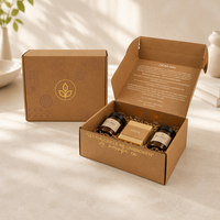 Boîte d'expédition en carton ondulé recyclable en gros avec fermeture éclair et bande de déchirement, impression personnalisée sur les deux côtés, ouverture facile, portable, pour envoi postal