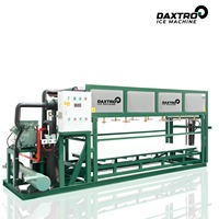 Machine à glace industrielle compacte de 3 tonnes pour la logistique de la chaîne du froid, 3000 kg, refroidissement direct, design compact, anti-rouille