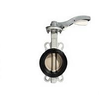 Vanne papillon à siège souple à commande manuelle, corps en fonte ductile WD71XQ, revêtement EPDM, poignée en aluminium, DN40-DN150, haute pression