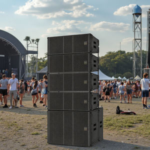 KUSHEN LS-818D 18 线阵低音炮扬声器舞台有源音频中心音响 1200W 输出功率用于环绕音响系统 - Product Image 1