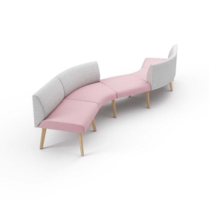 High Quality Back Partition <b>Sofa</b> Durable Public Waiting Room Furniture Modern <b>Office</b> Reception <b>Sofa</b> - Product Image 5