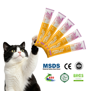 Bâtonnets de saumon juteux pour chats, riches en protéines, hydratation soyeuse, oméga 3 ajoutés, pour chats adultes, fabrication directe en usine, certifié ISO - Product Image 1